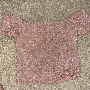 Off the shoulder crop top